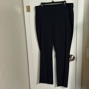 Vera Wang striped bootcut pull on pants